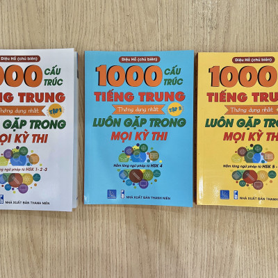 Combo 3 sách: 1000 Cấu Trúc Tiếng Trung Thông Dụng Nhất Luôn Gặp Trong Mọi Kỳ Thi Tập 1 + Tập 2 + Tập 3 