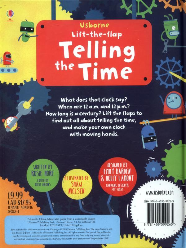 Usborne Lift-the-Flap Telling the Time
