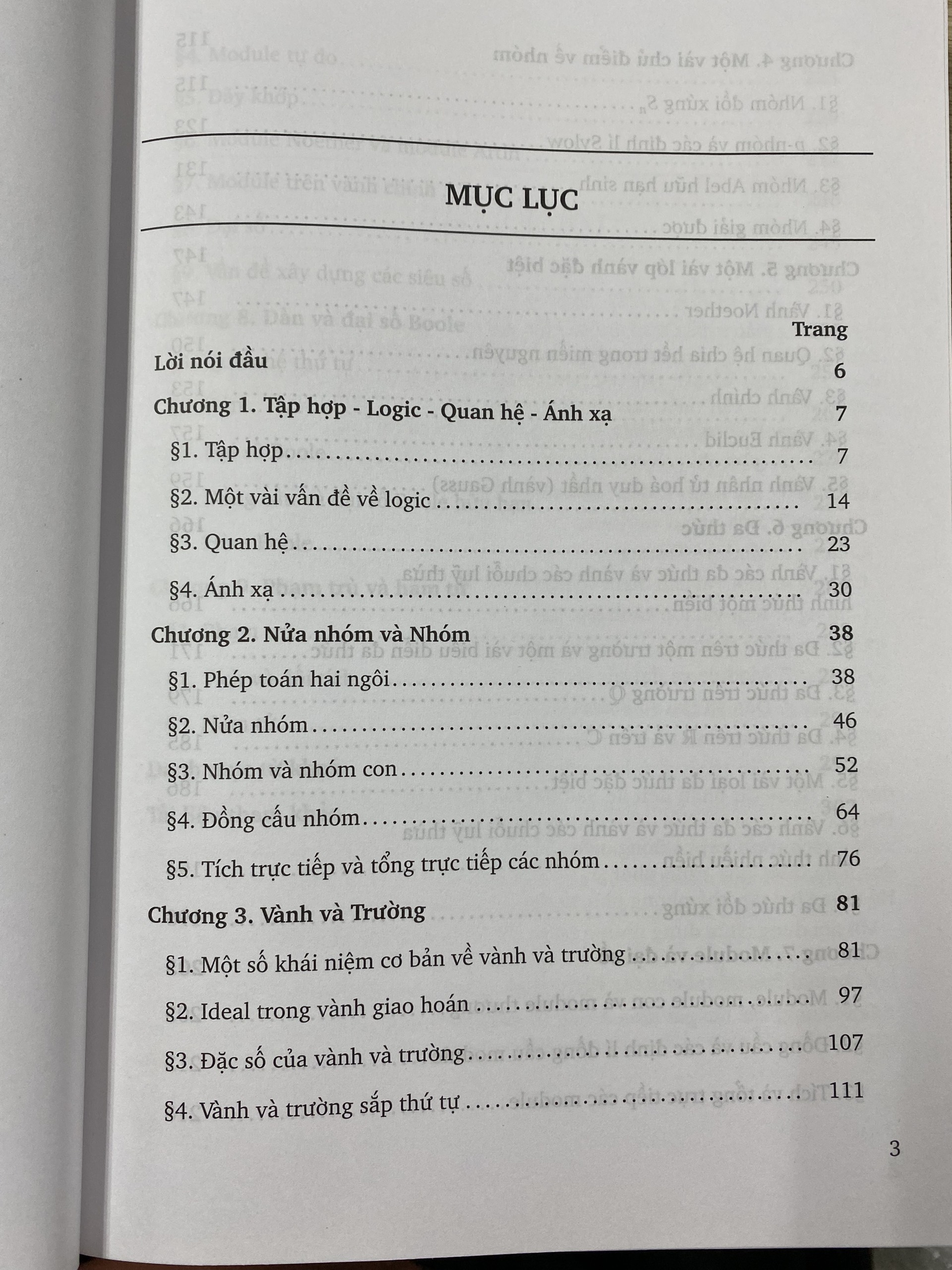 Cơ Sở Đại Số Hiện Đại