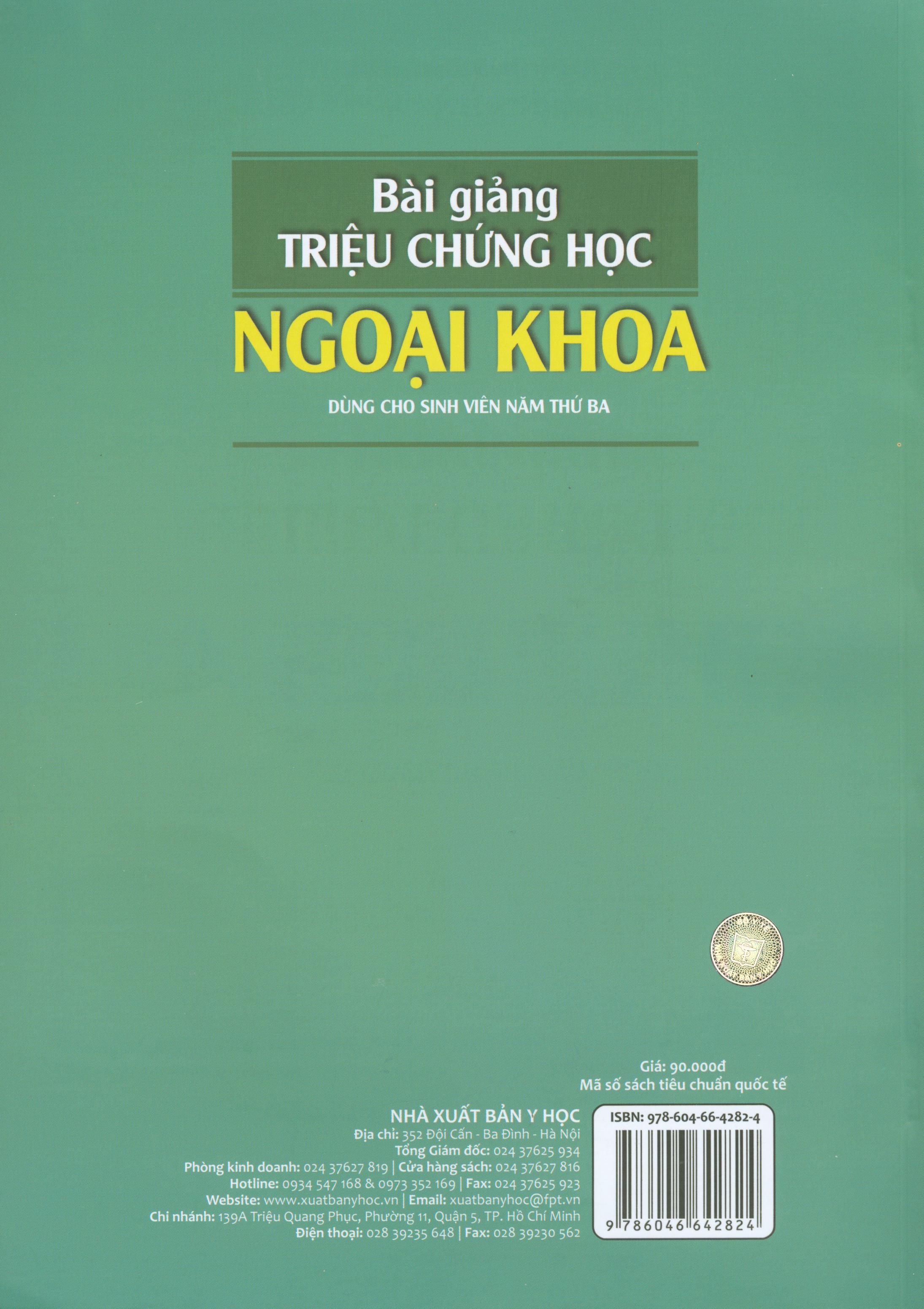 Bài Giảng Triệu Chứng Học Ngoại Khoa (Dùng cho sinh viên năm thứ ba)