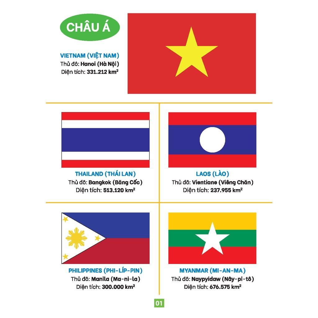 Sách - Từ Điển Bằng Tranh - Cờ Các Quốc Gia Trên Thế Giới - Bìa Cứng - Minh Thắng