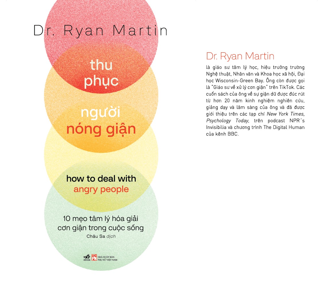 Sách - Thu phục người nóng giận (Dr.Ryan Martin) (Nhã Nam Official)