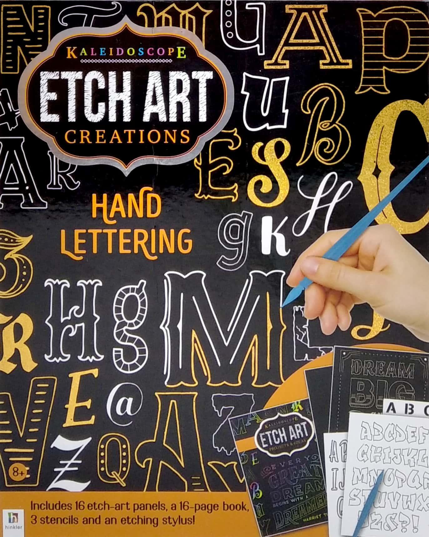 Kaleidoscope Etch Art Creations Hand Lettering