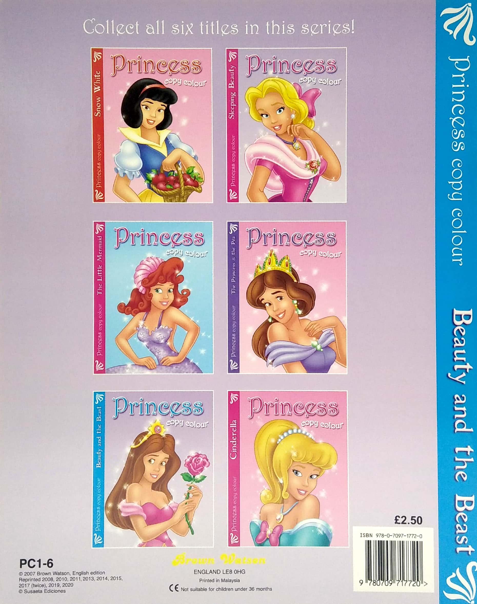Princess Copy Colour: Beauty & The Beast
