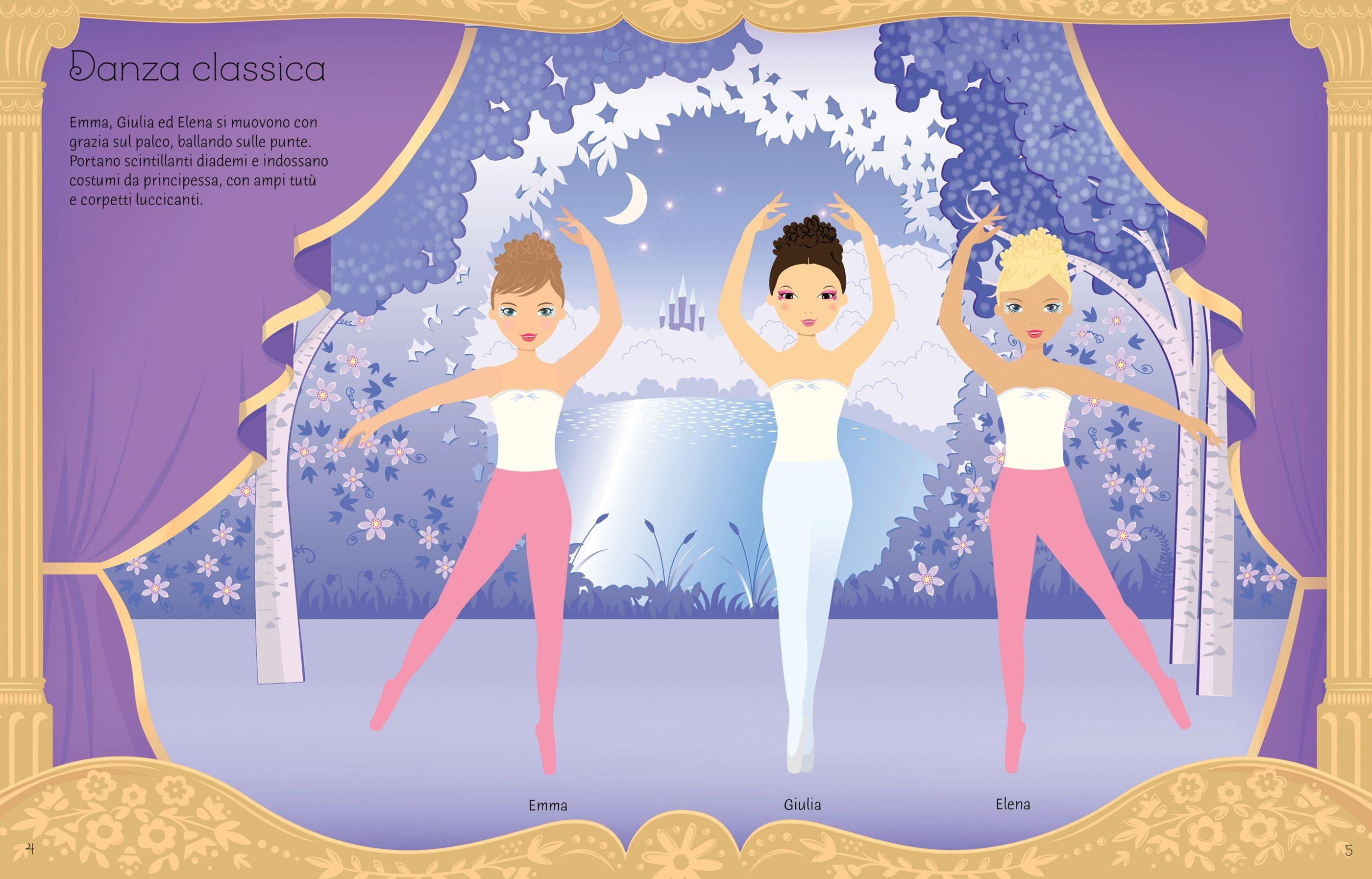 Sticker Dolly Dressing Dancers