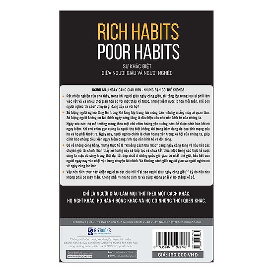 Rich Harbits - Poor Harbits: Sự Khác Biệt Giữa Người Giàu Và Người Nghèo(Tặng E-Book Bộ 10 Cuốn Sách Hay Về Kỹ Năng, Đời Sống, Kinh Tế Và Gia Đình - Tại App MCbooks)