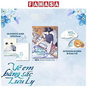 Sách - Vẽ Em Bằng Sắc Lưu Ly - Tặng Kèm Bookmark Bảng Màu + Postcard