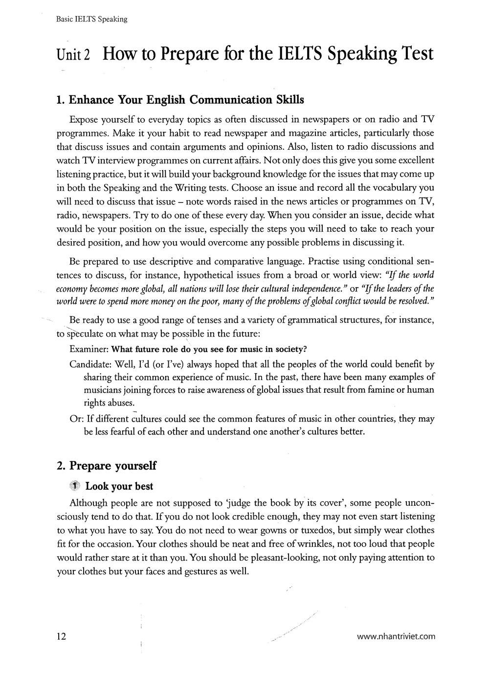 Basic IELTS Speaking (Tái Bản 2020) (Quét Mã QR Hoặc Vào Trang Web Để Nghe File Mp3)