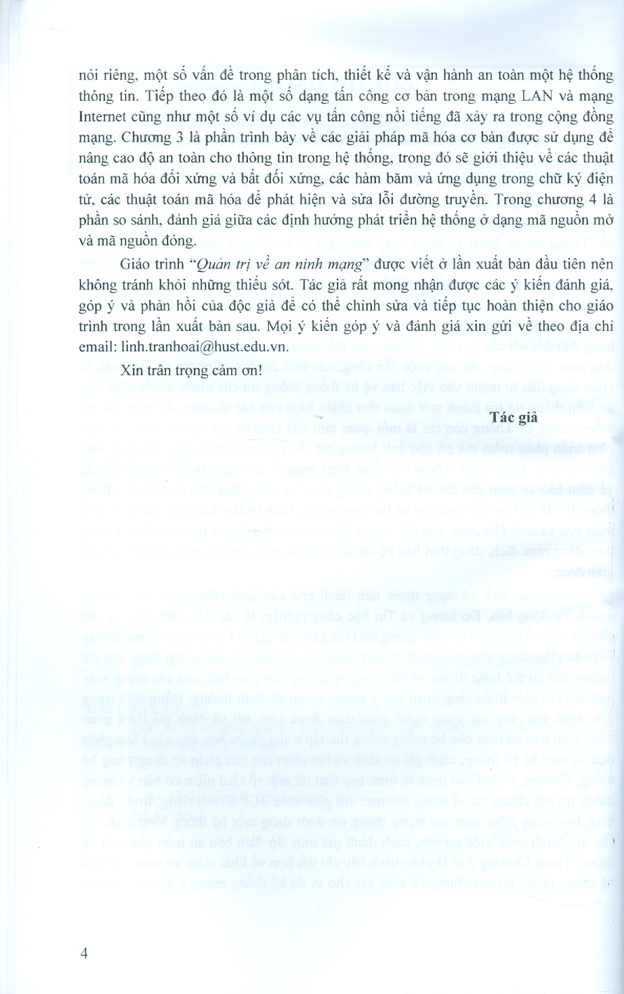 Quản Trị Về An Ninh Mạng