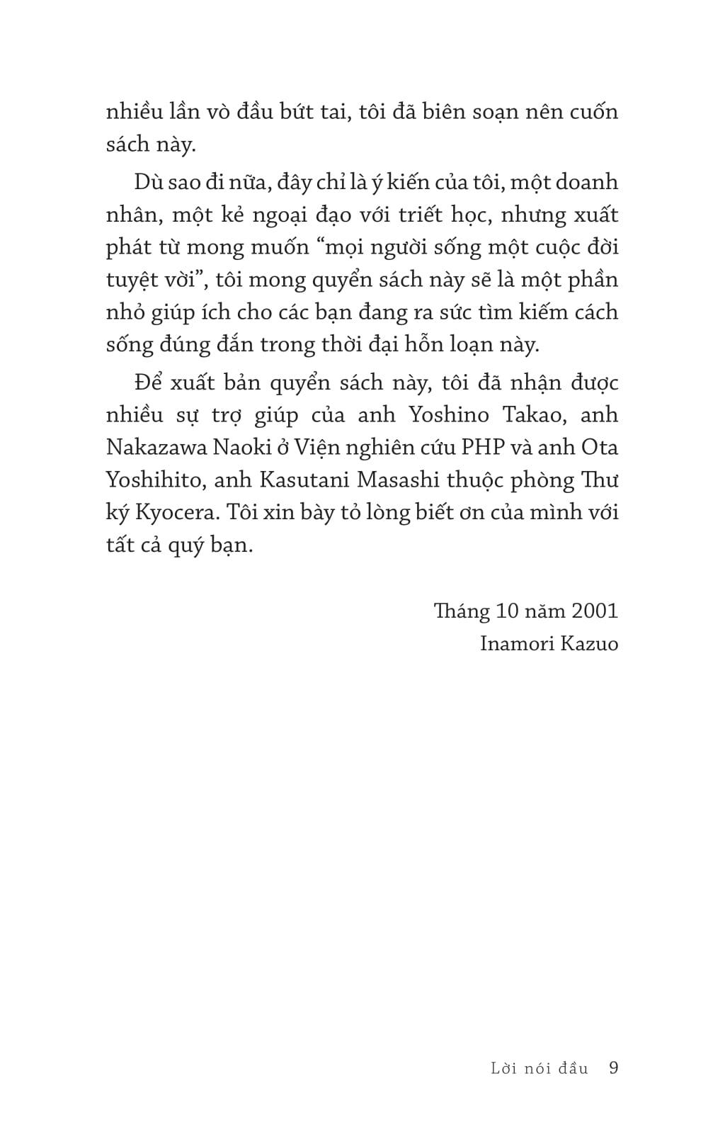 Triết Lý Của Inamori Kazuo Chúng Ta Sống Vì Điều Gì?