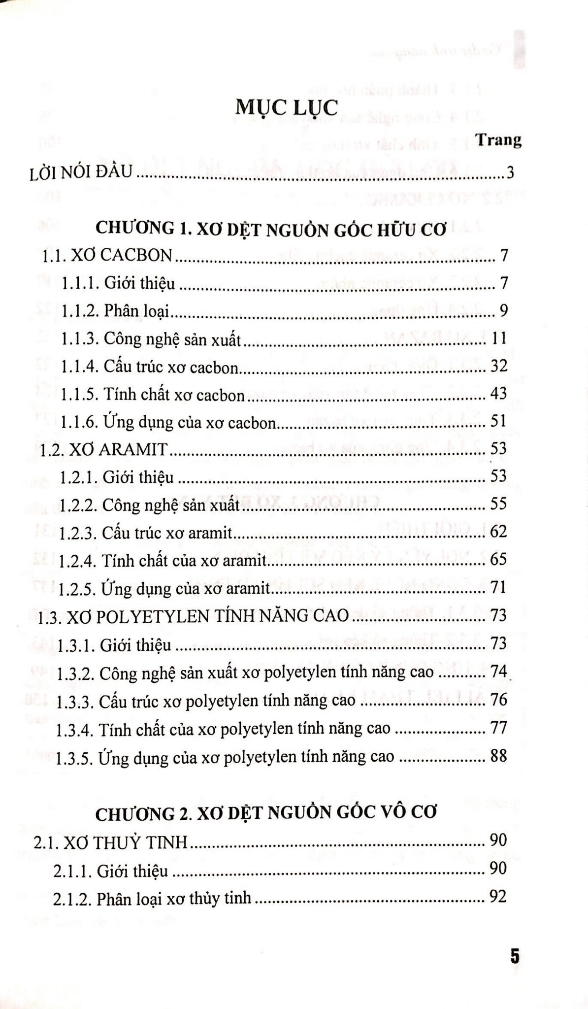 Xơ Dệt Tính Nâng Cao