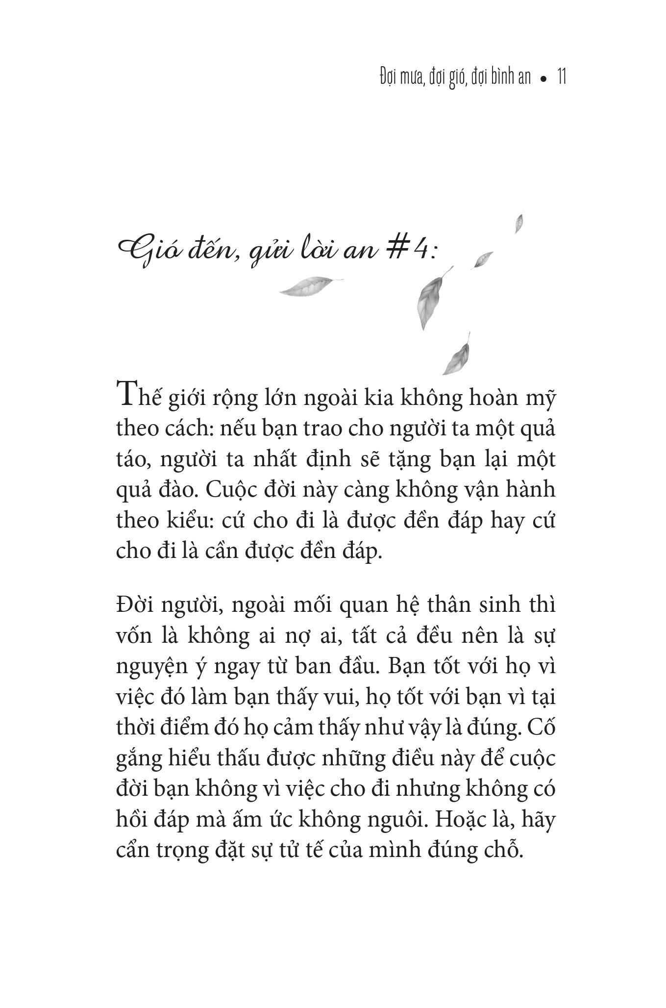 Sách - Đợi Mưa - Đợi Gió - Đợi Bình An
