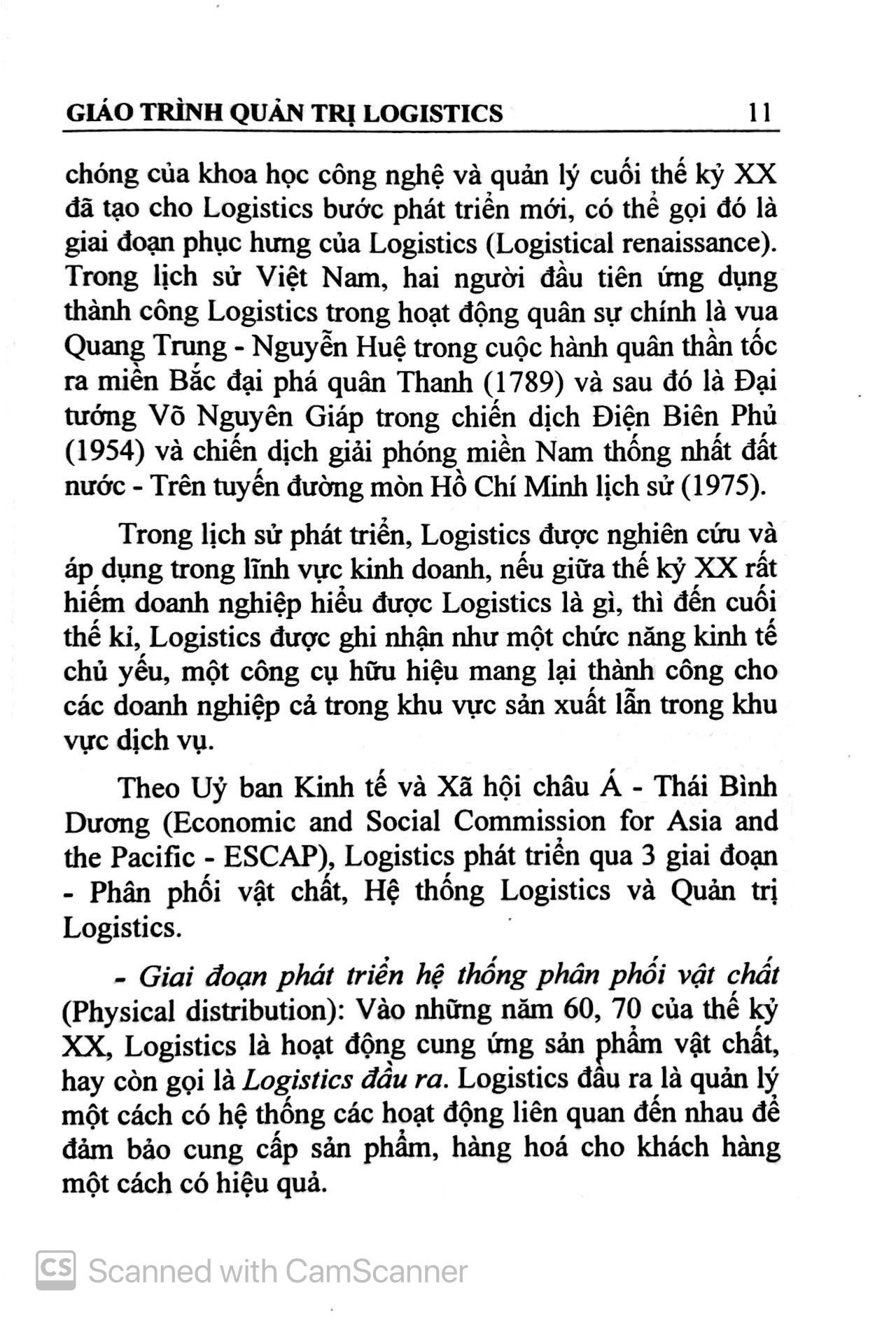 Giáo Trình Quản Trị Logistics (Dùng Cho Ngành kinh Tế Và Quản Trị Kinh Doanh) (Tái Bản 2023)