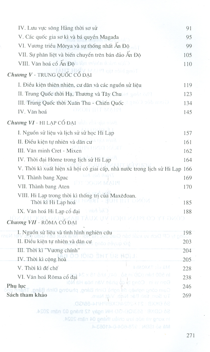 Lịch Sử Thế Giới Cổ Đại (Tái bản lần thứ mười chín) - Lương Ninh (Chủ biên); Đinh Ngọc Bảo; Đặng Quang Minh; Nguyễn Gia Phu; Nghiêm Đình Vỳ