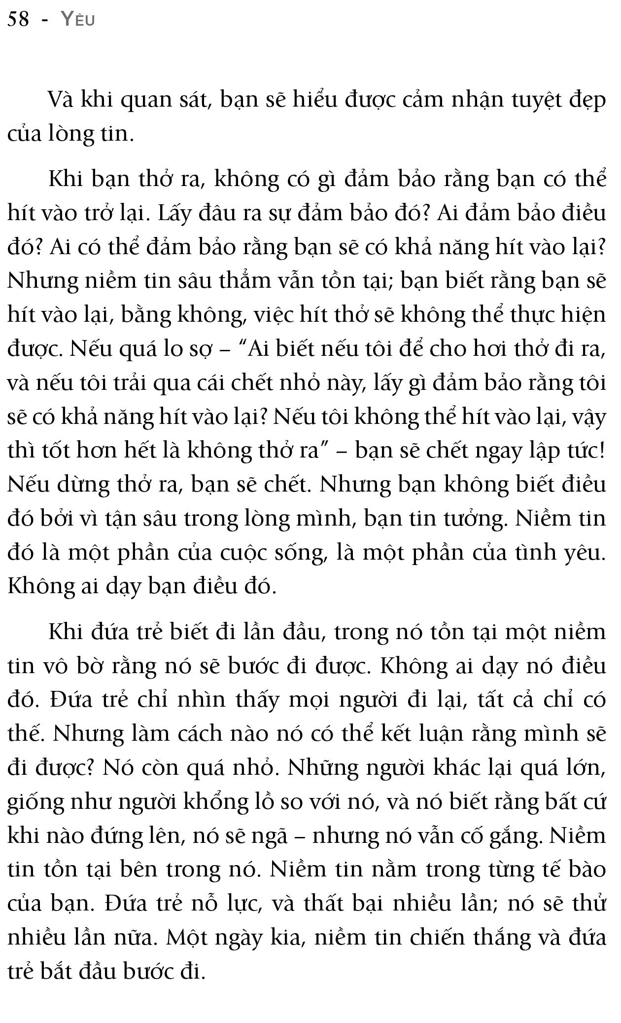 Sách OSHO Yêu - Being In Love - Yêu Trong Tỉnh Thức