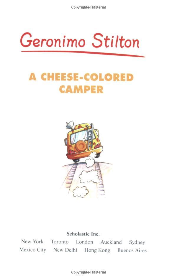 Geronimo Stilton A Cheese Colored Camper (No. 16)