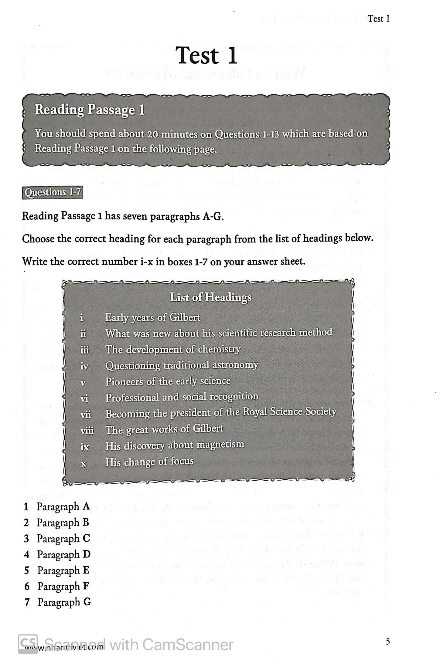 IELTS Reading - Recent Actual Tests