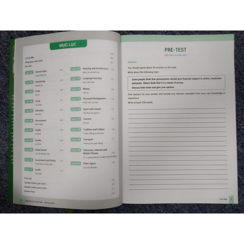 Sách - IELTS Key Writing – Công Thức Học Nhanh IELTS – Writing Task 2 - Megabook
