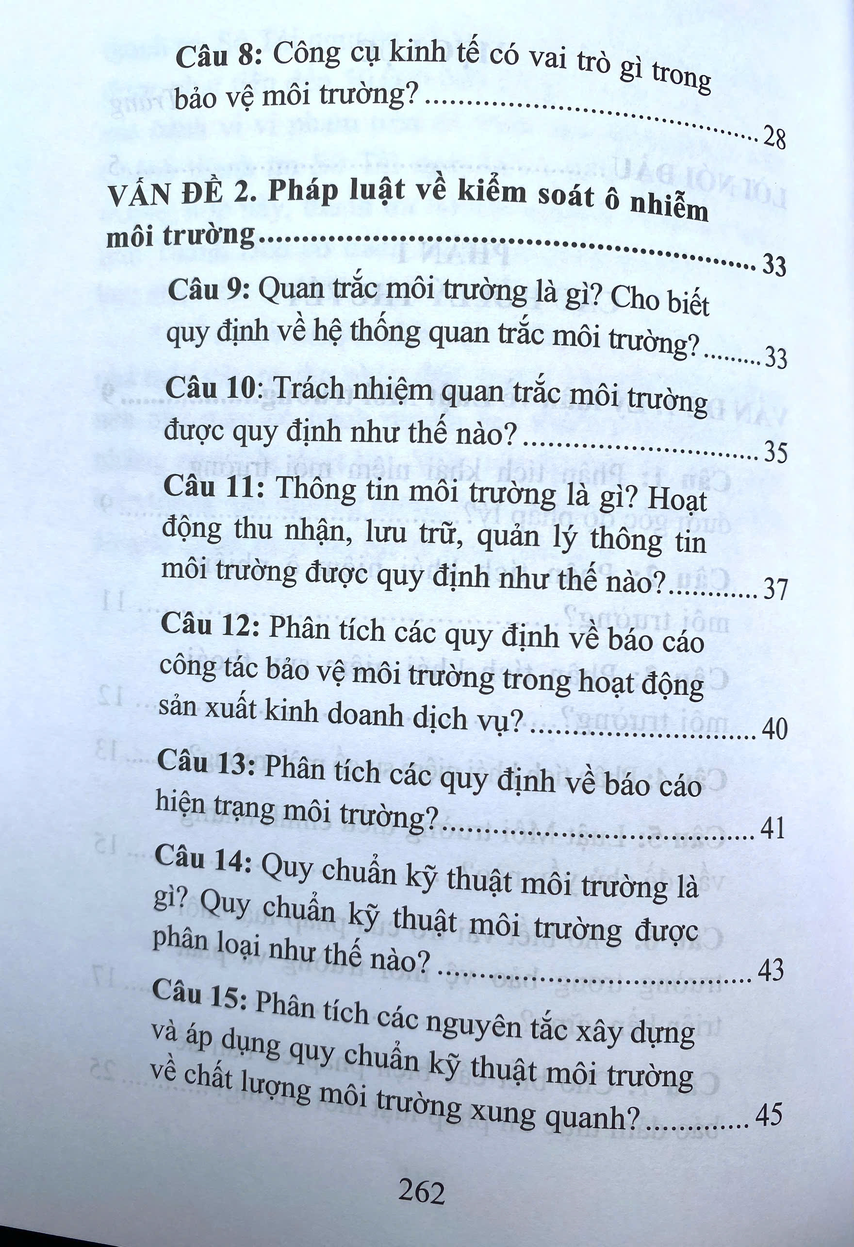 Hướng Dẫn Ôn Tập Luật Môi Trường