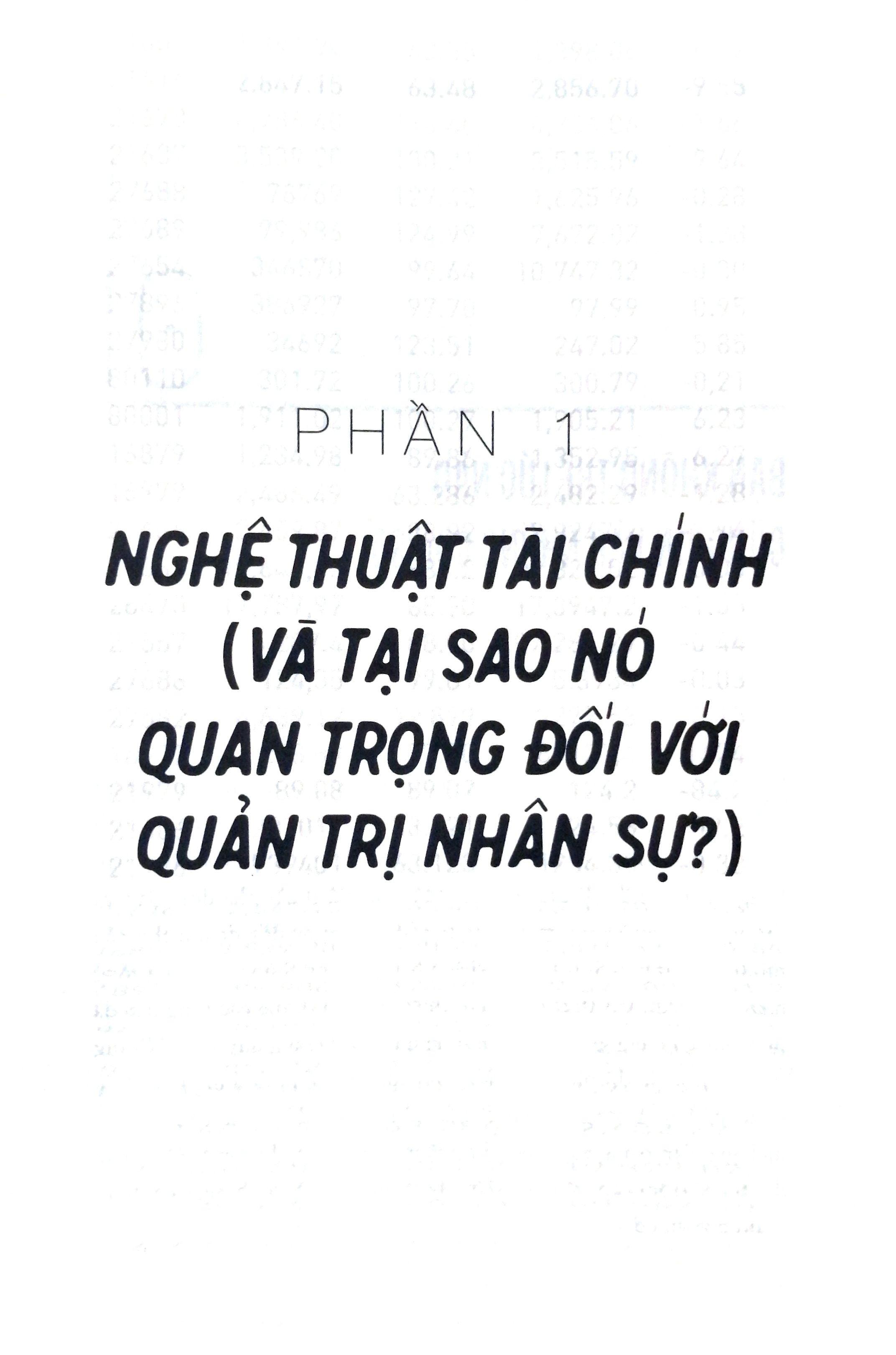 Trí Tuệ Tài Chính Dành Cho Nhà Quản Lý Nhân Sự