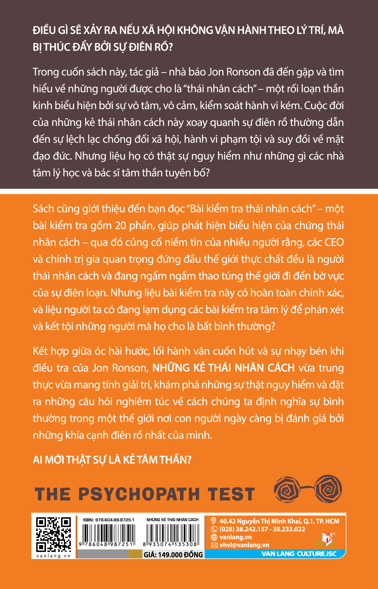 Tâm Lý Học Biến Thái - Những Kẻ Thái Nhân Cách - Vanlangbooks