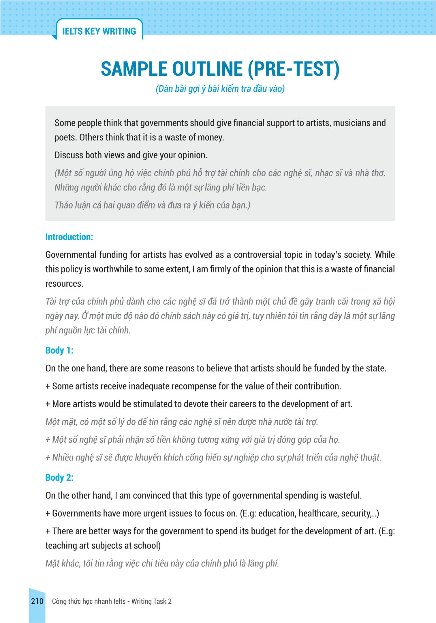 IELTS Key Writing - Công Thức Học Nhanh IELTS - Writing Task 2