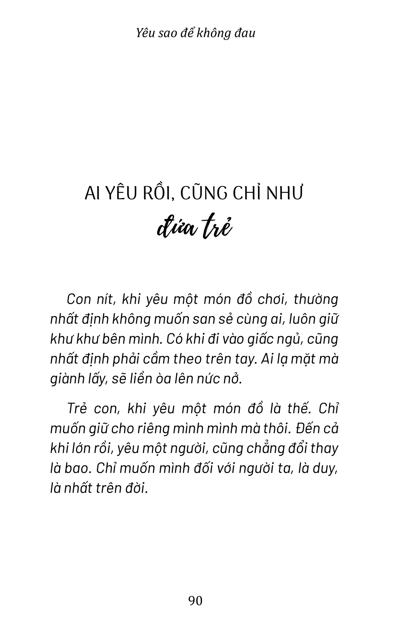 Yêu Sao Để Không Đau - Hạ Vũ