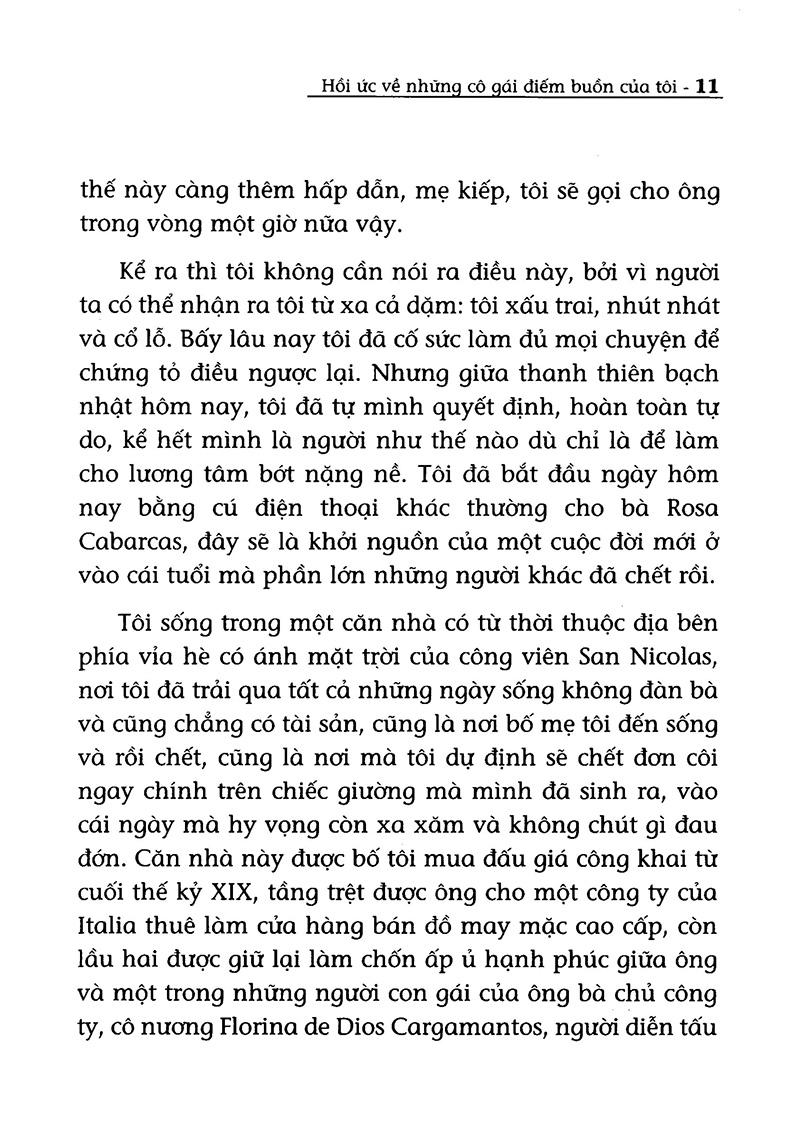Hồi Ức Về Những Cô Gái Điếm Buồn Của Tôi (Tái Bản 2017)