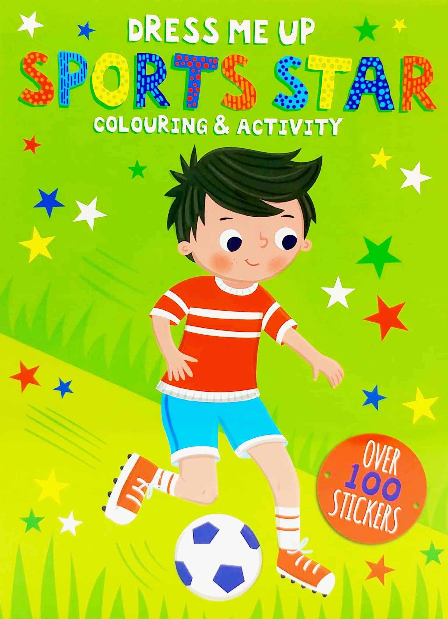 Dress Me Up: Sports Star - Colouring & Activity