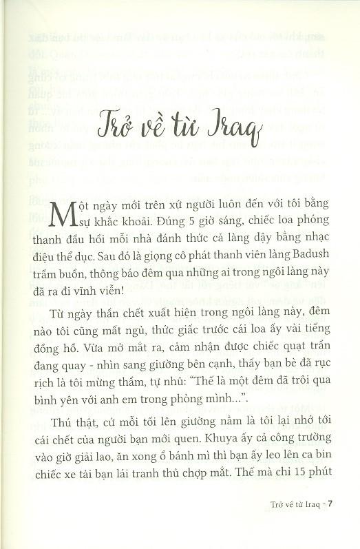 Trở Về Từ Iraq - Bút Ký