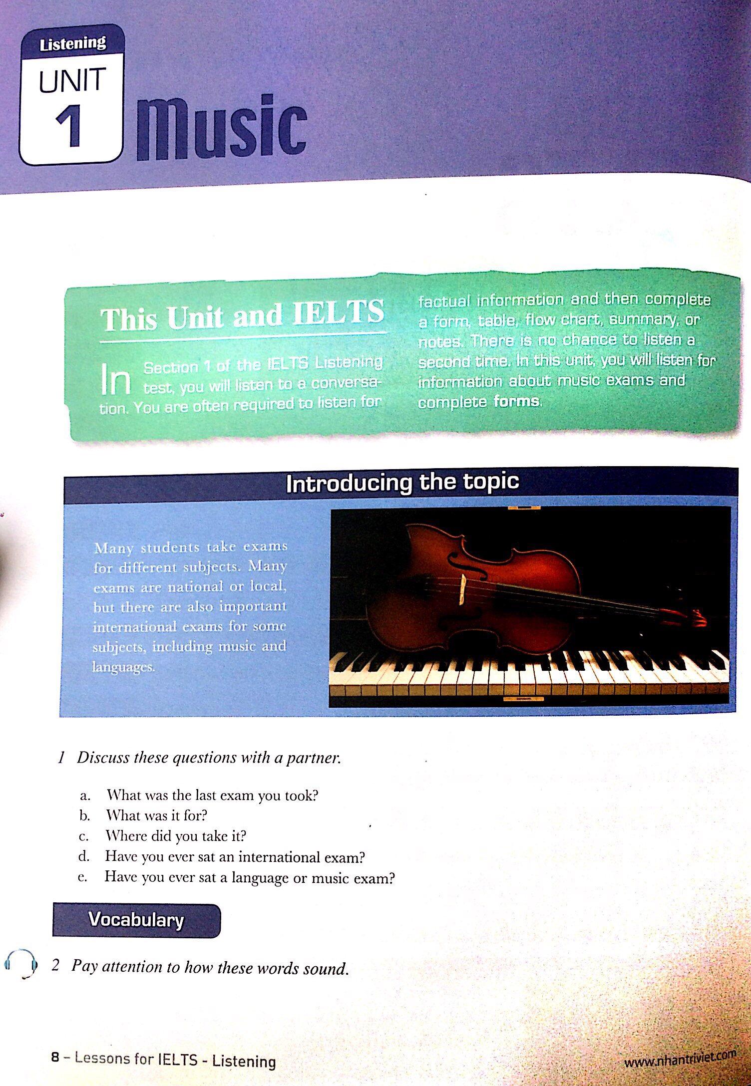 Lessons For IELTS - Listening (Tái Bản 2018)