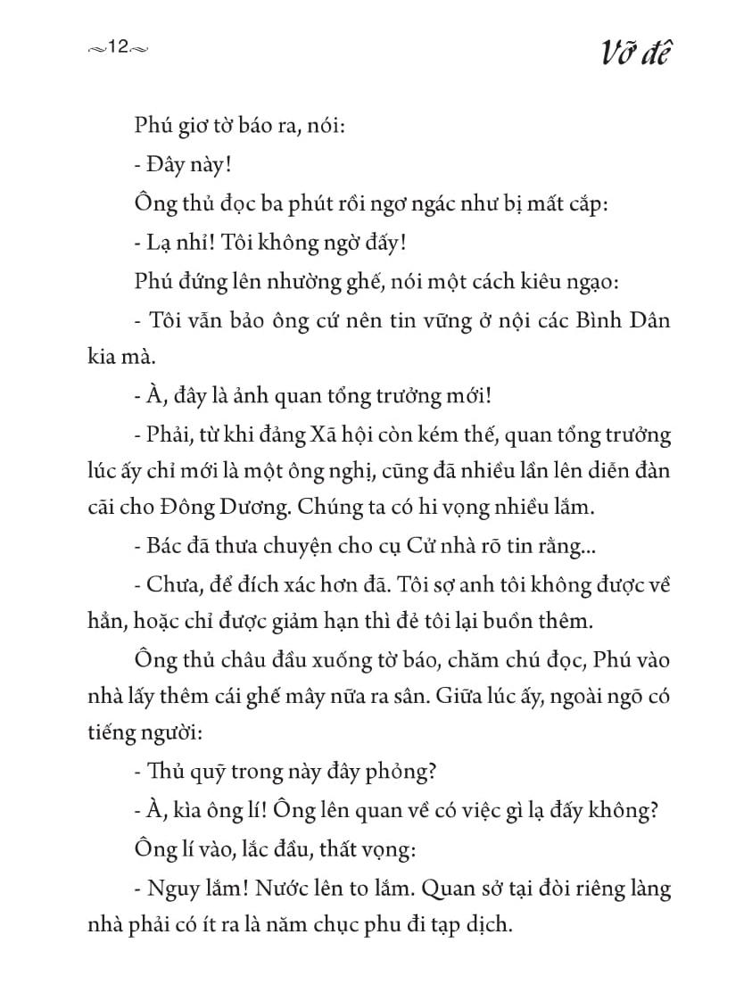 Vỡ Đê (Tái Bản)