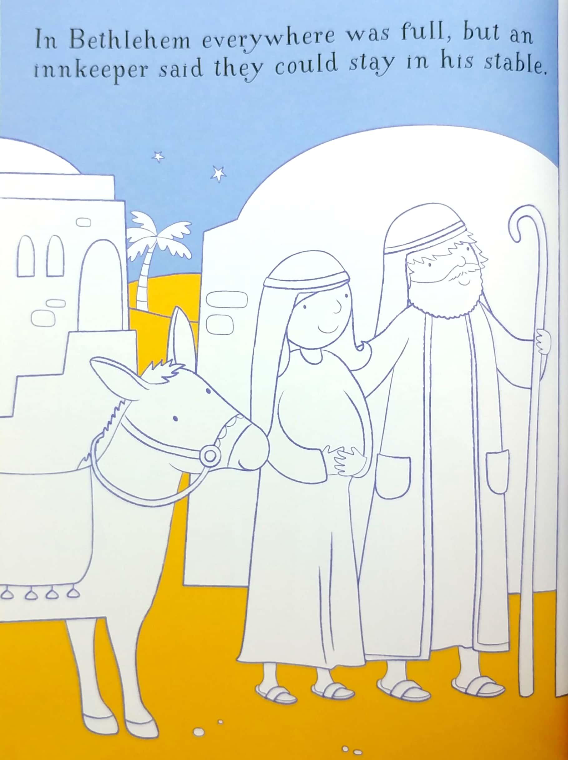 First Colouring Book Nativity