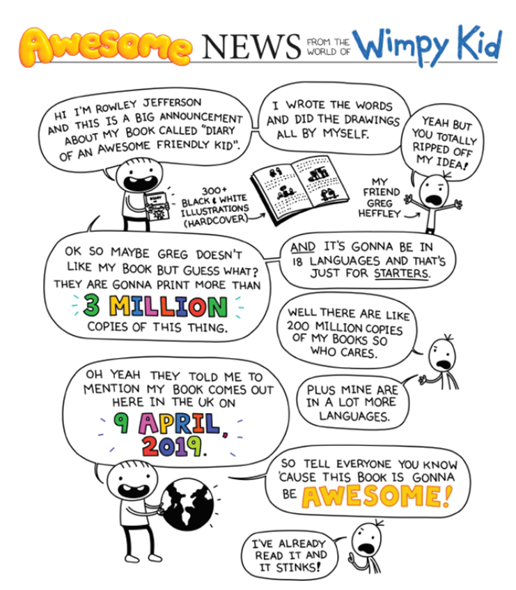 Diary of an Awesome Friendly Kid: Rowley Jefferson