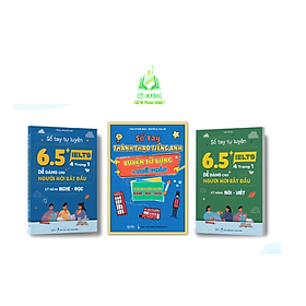 Sách - Combo 3 Cuốn Sách Tiếng Anh Luyện Thi 6.5+ IELTS và thành thạo tiếng Anh bằng phương pháp Nghe - Đọc - Dịch