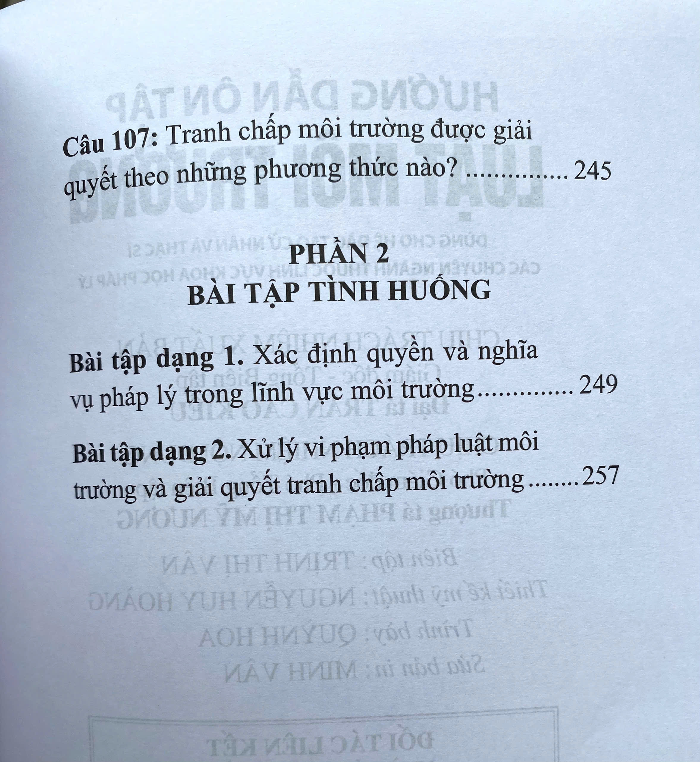 Hướng Dẫn Ôn Tập Luật Môi Trường