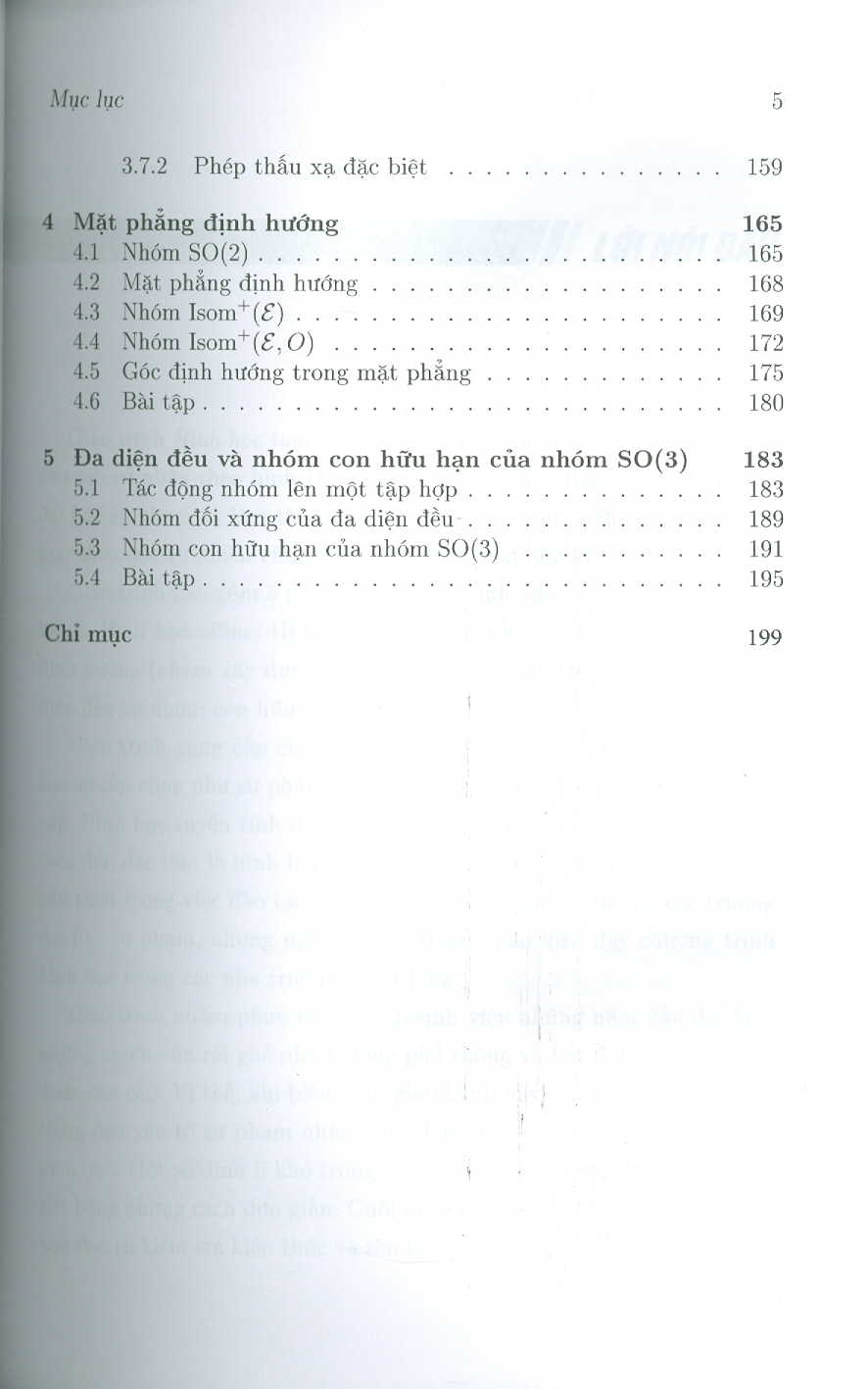 Giáo trình Hình học Tuyến tính - Đỗ Đức Thái (Chủ biên), Trần Văn Tấn, Phạm Hoàng Hà, Phạm Anh Minh