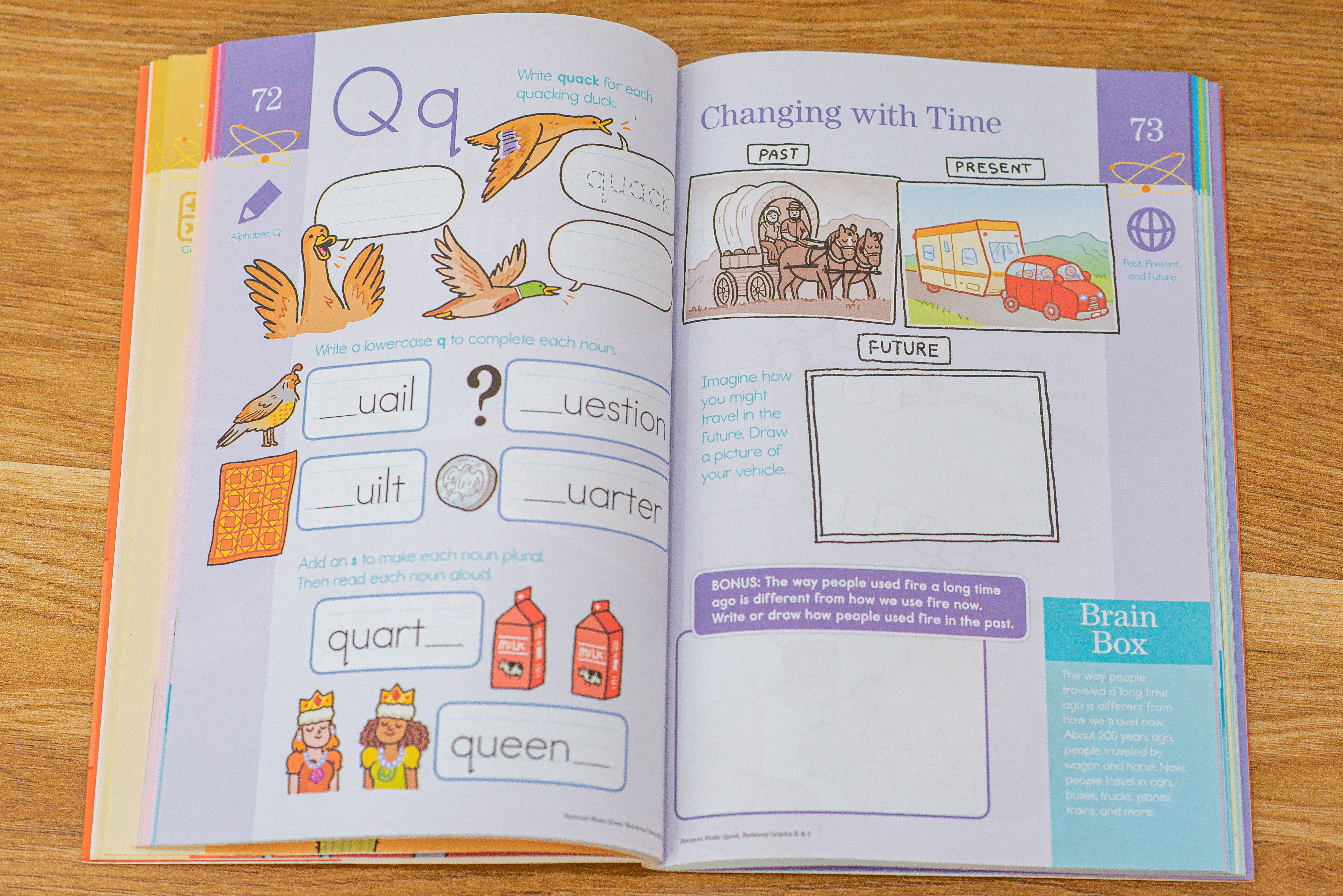 Sách Summer brain quest k1 ( 5 - 6 tuổi ) - Sách cho trẻ bằng tiếng anh