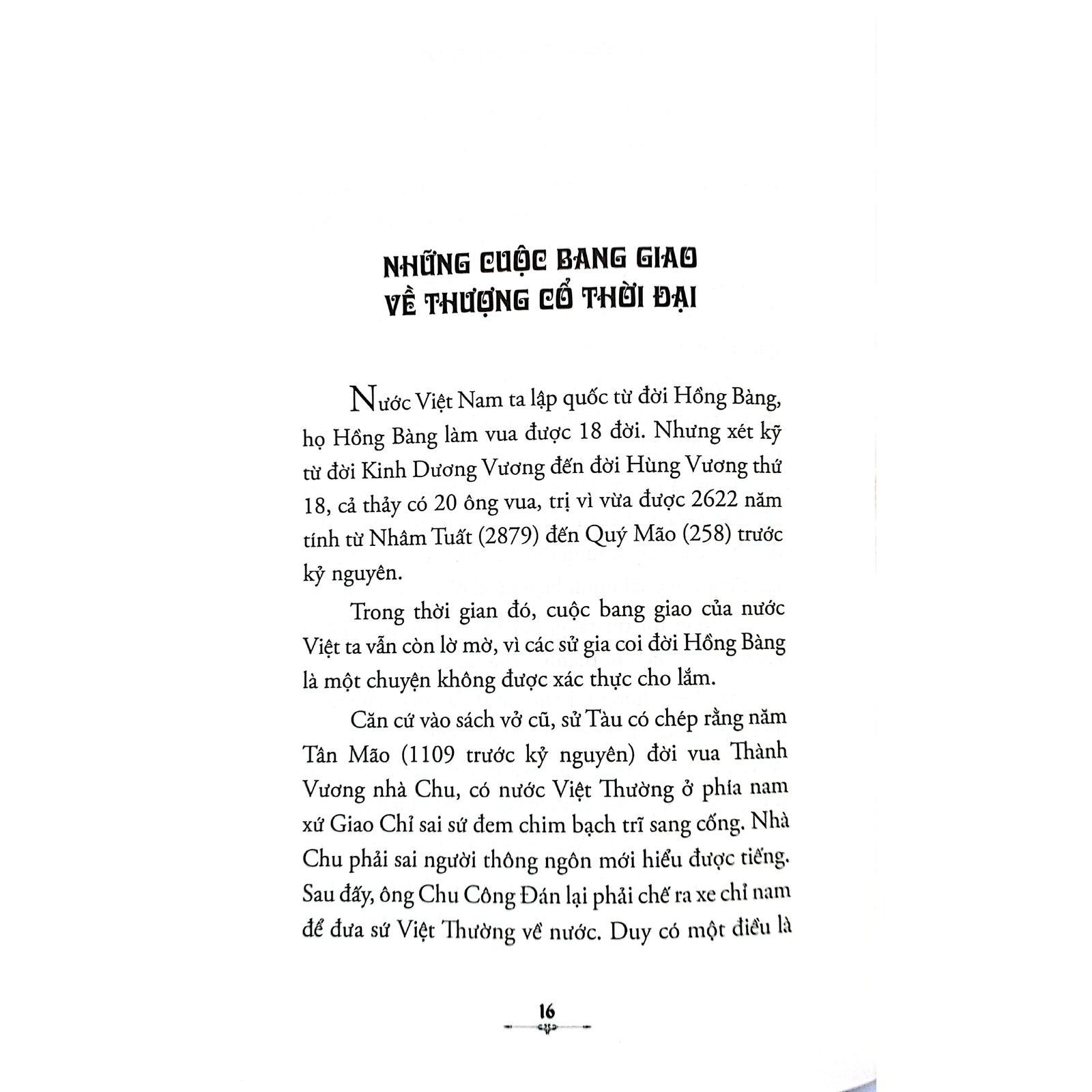 Góc Nhìn Sử Việt - Việt Hoa Bang Giao Sử - Từ Thời Thượng Cổ Đến Thời Đại Cận Kim - Bản Quyền