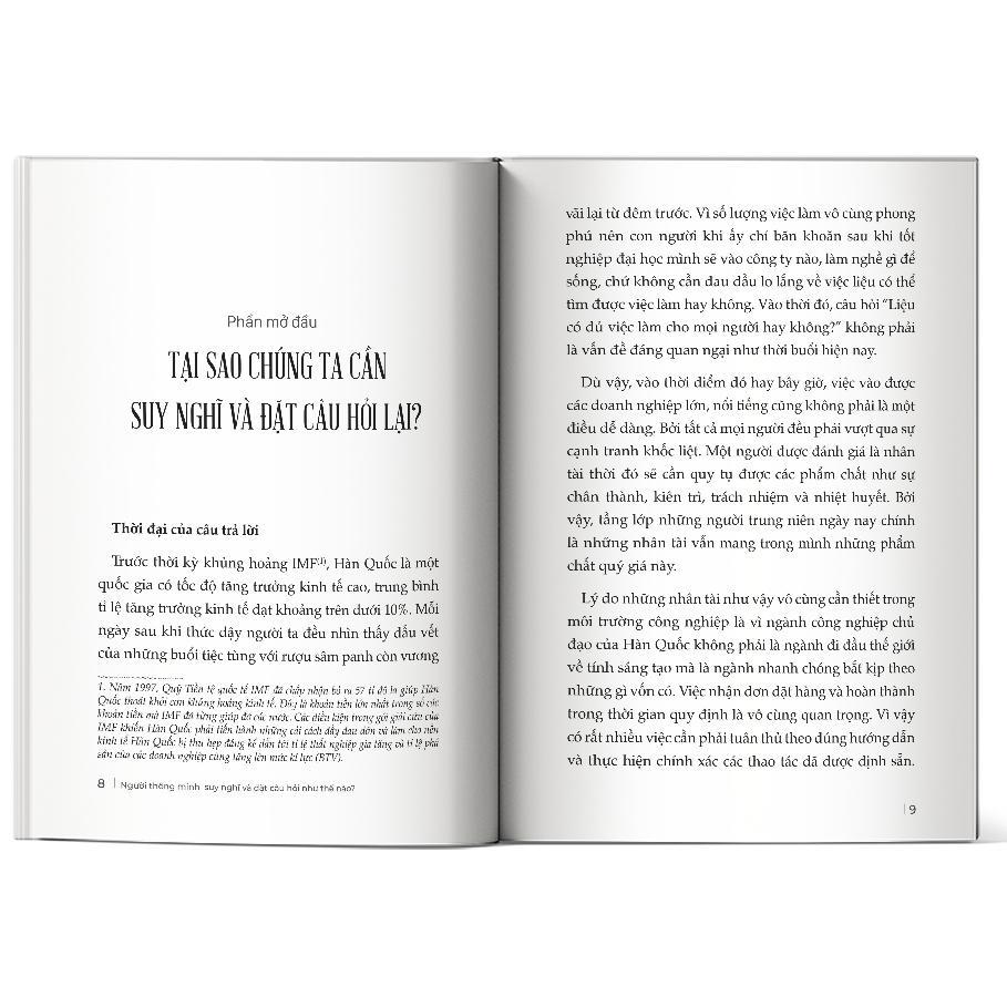 Sách - Người Thông Minh Suy Nghĩ Và Đặt Câu Hỏi Như Thế Nào - MCBooks