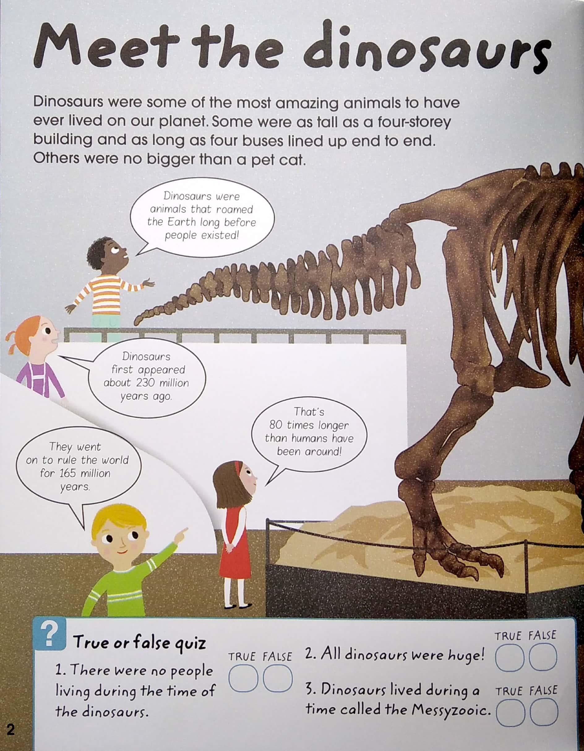 Factivity Meet The Dinosaurs - Book, Magnets And Board