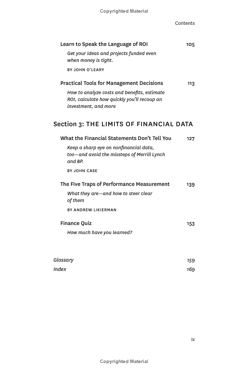Harvard Business Review Guide To Finance Basics For Managers