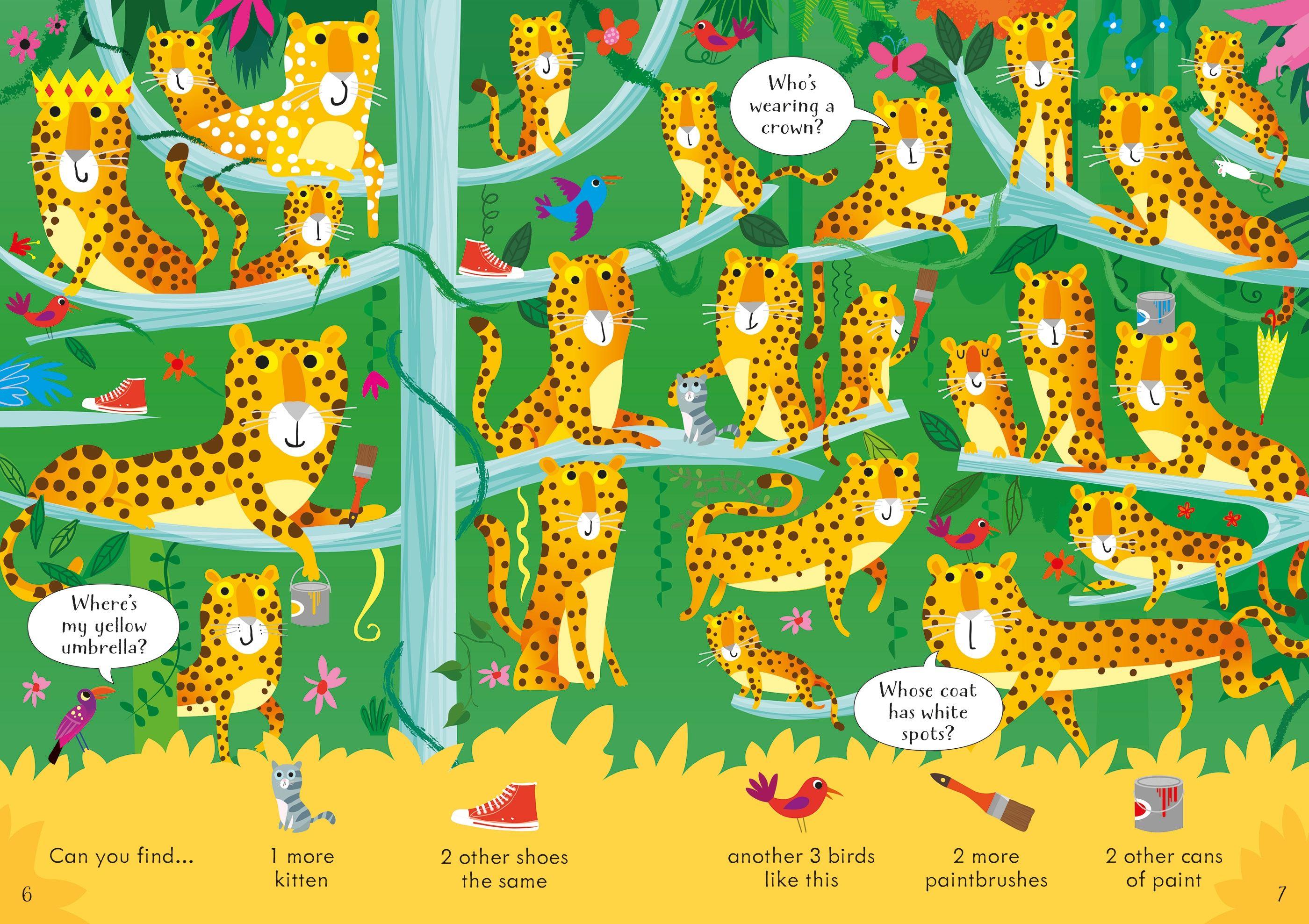 Look And Find Puzzles In The Jungle