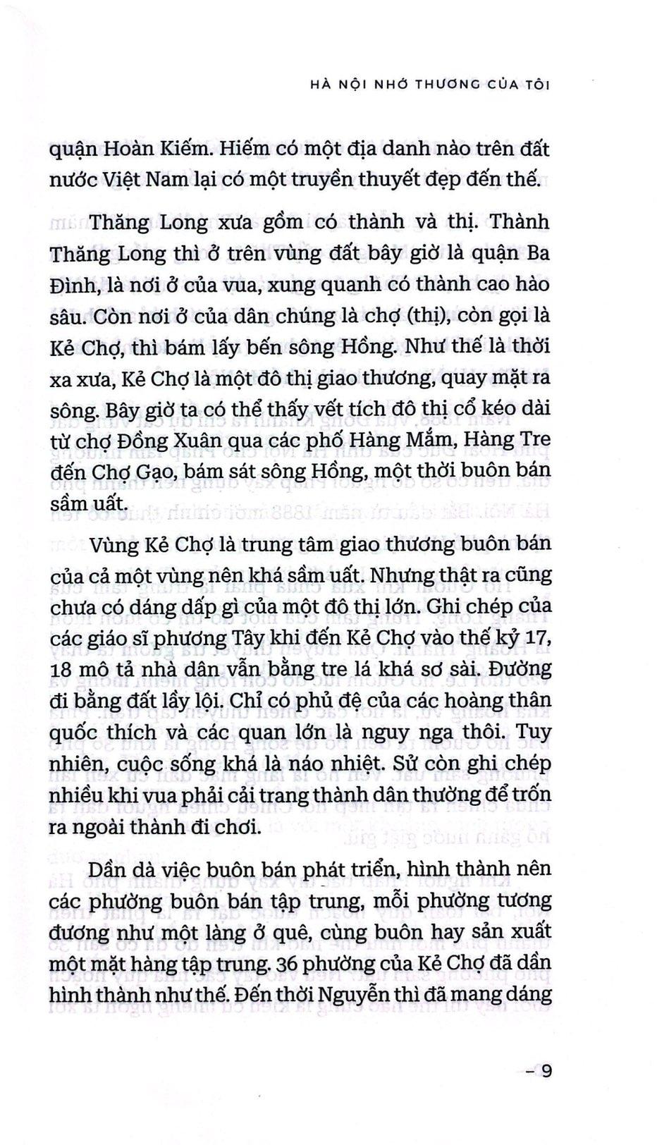 Sách - Hà Nội Nhớ Thương Của Tôi