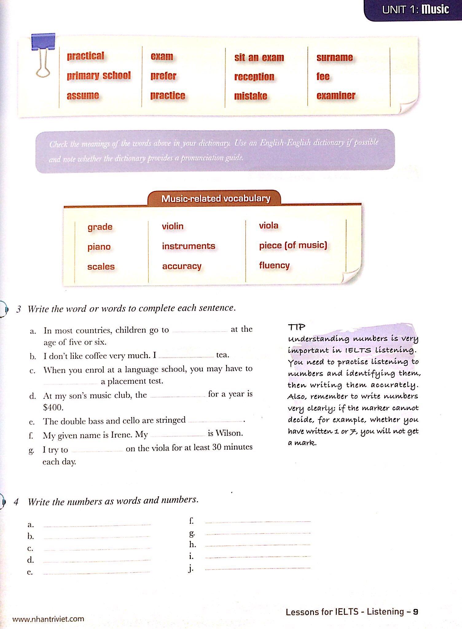 Lessons For IELTS - Listening (Tái Bản 2018)