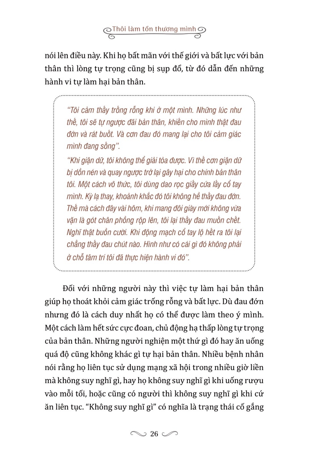 Thôi Làm Tổn Thương Mình - SGB