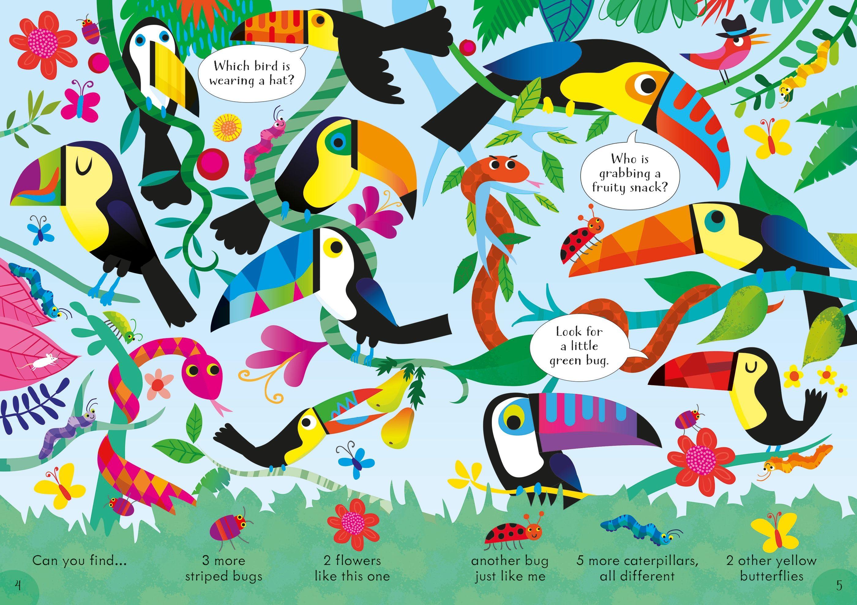 Look And Find Puzzles In The Jungle