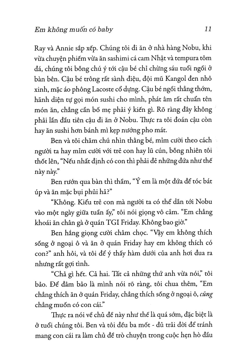 Em Không Muốn Có Baby
