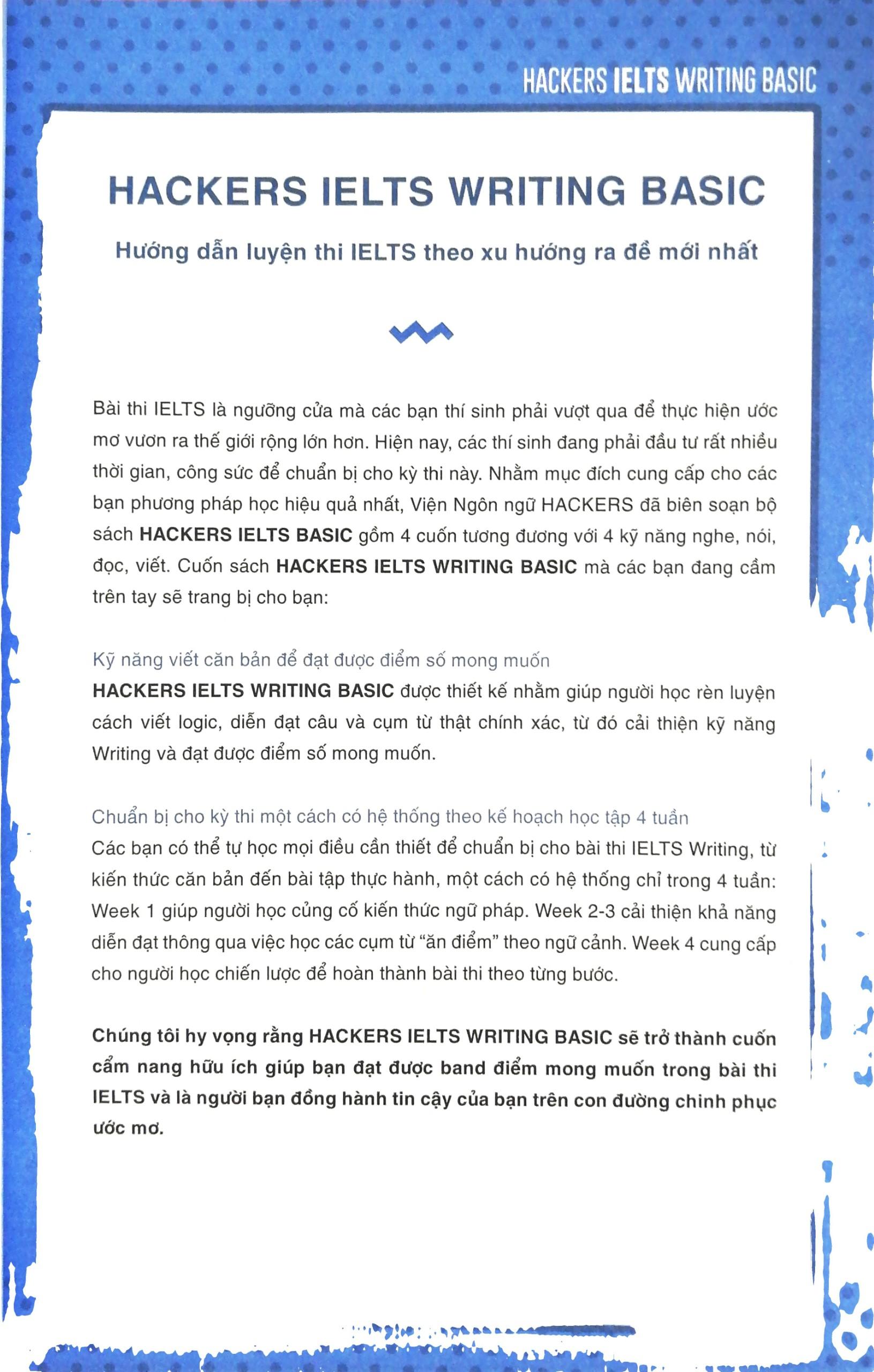 Hackers IELTS Basic- Writing
