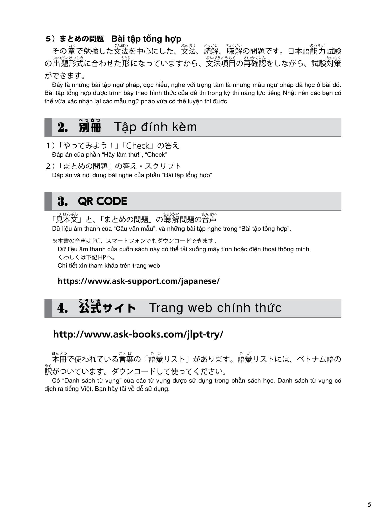 Try! Kỳ Thi Năng Lực Nhật Ngữ N3: Phát Triển Các Kỹ Năng Tiếng Nhật Từ Ngữ Pháp (Phiên Bản Tiếng Việt)